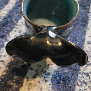 Whales tail pottery mug